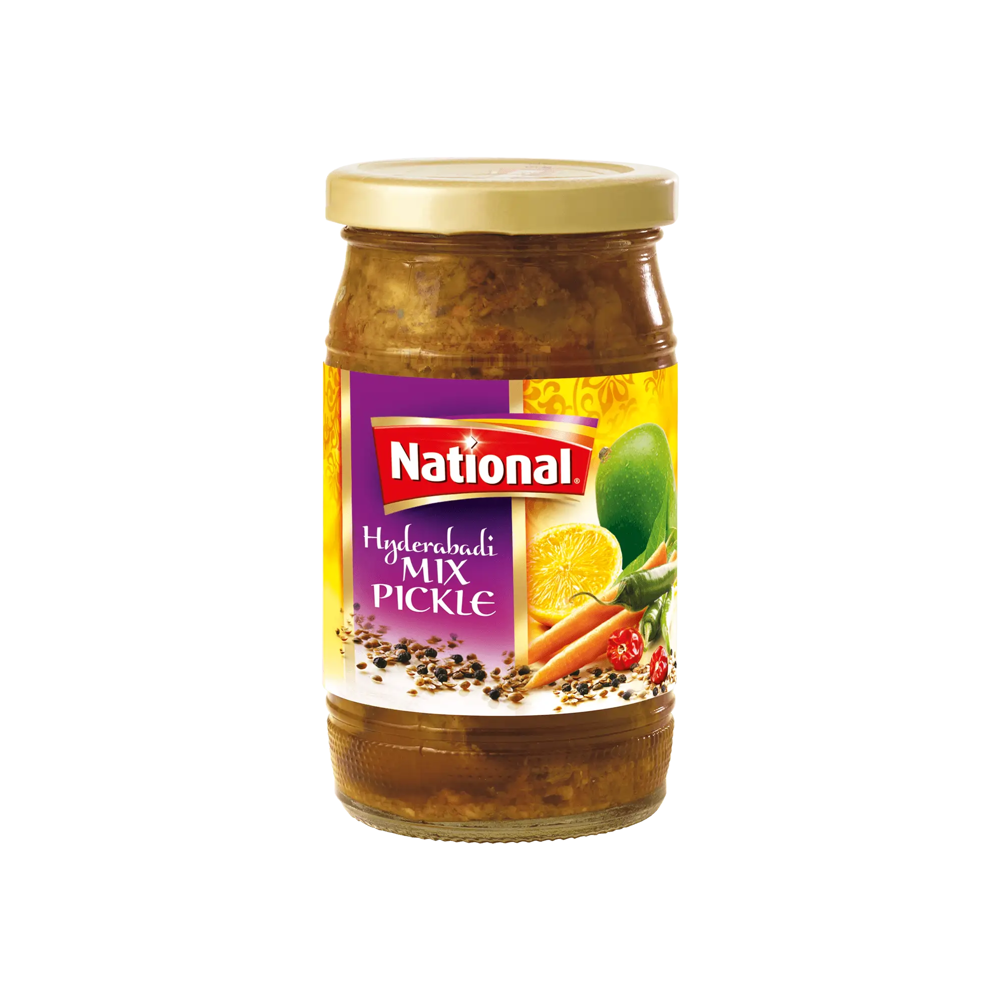 National Hyderabadi Mix Pickle 320g Jar-img