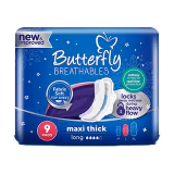 Butterfly Breathables Maxi Thick Fabric Soft Long (9 pcs)-img