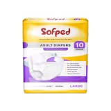 Sofped Adult Diapers Size Large (10 Pieces)-img