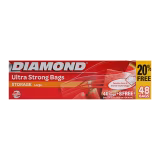 Diamond Bags Zipper Storage Large Pack 48Units-img