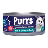 Purrs Cat Food Fish Shrimp in Broth 130g-img
