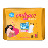 Embrace Sensitive Ultrathin Extra Long Pads (8 pieces)-img