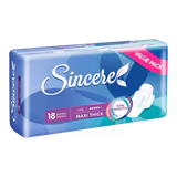 Sincere Maxi Thick Long Value Pads (18 Pieces)-img