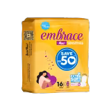 Embrace Sensitive Maxi Extra Long Pads - Value Pack (16 pieces)-img