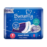 Butterfly Ultra Breathables Maxi Large Pads (9 Pieces)-img