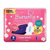 Butterfly Breathables Maxi Thick Cottony Soft Long (9 Pcs)-img