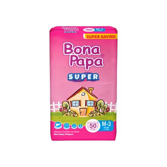 Bona Papa Super Diapers Size 3 Pack (50 Pieces)-img