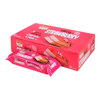 Bisconni Very Strawberry Soft Creamy Chewy Cake Box Rs. 40 (10 Packs)-img
