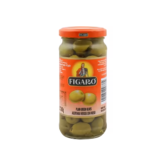 Figaro Olives Plain Green Jar 240g-img