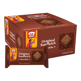 Chocolate Sandwich Biscuits Box Rs. 30 (12 Pcs)-img
