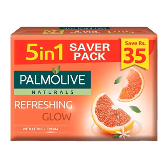 Palmolive Refreshing Glow Soap 98g (pack of 5)-img