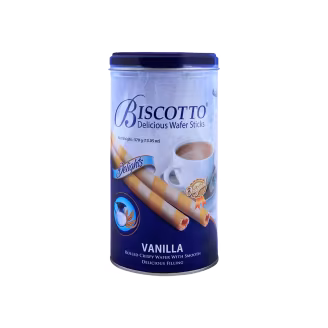 Biscotto Wafer Sticks Vanilla Delights Tin 370g-img