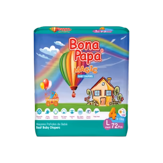 Bona Papa Magic Diapers Size 4 Mega Pack (72 Pieces)-img