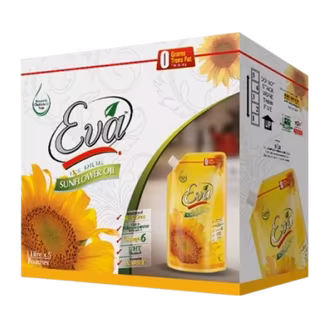 Eva Sunflower Oil 1L Standup Carton (5 Pieces)