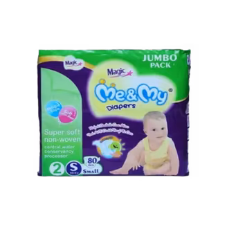 Me & My Magic Diapers Size 2 Jumbo Pack (80 Pieces)-img
