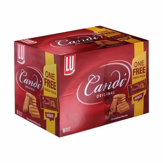 LU Candi Original Biscuits Rs. 50 (8 packs) + 1 Snack Pack Free