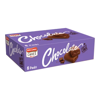 Bisconni Chocolate Coated Cake Box Rs. 50 (8 Packs)-img