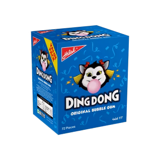 Hilal Ding Dong Bubble Gum Rs. 2.5 Box (72 pcs)-img