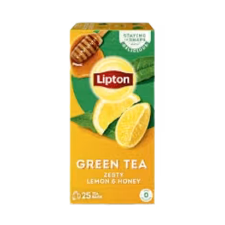 Lipton Green Tea Bags Lemon & Honey Pack (25 pcs)-img