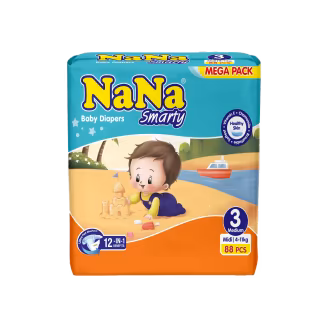 Nana Smarty Diapers Mega Pack Size 3 (88 Pieces)-img