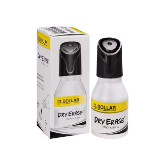 Dollar Dry Erase Marker Ink 15ml Bottle Black (12 pcs)-img