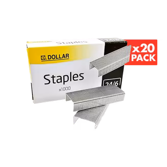 Dollar Stapler Pins 24/6 (20 Pcs)-img