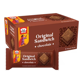 Peek Freans Chocolate Sandwich Biscuits Rs. 20 Box (16 Packs)-img