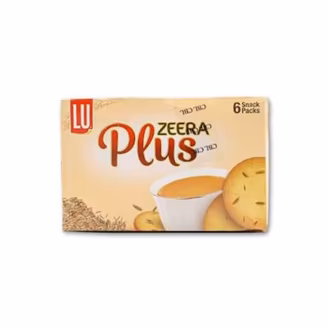 LU Zeera Plus Biscuits Rs. 50 (6 Packs) + 1 Bar Pack Free