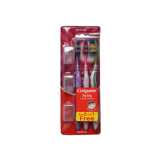 Colgate Tooth Brush Zigzag Medium Triple Pack-img