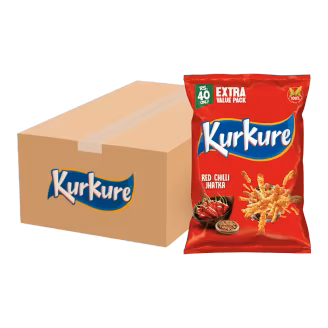 Kurkure Red Chilli Rs. 40 Carton (32 Packs)-img