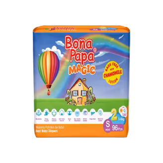 Bona Papa Magic Diapers Size 2 Mega Pack (96 Pieces)