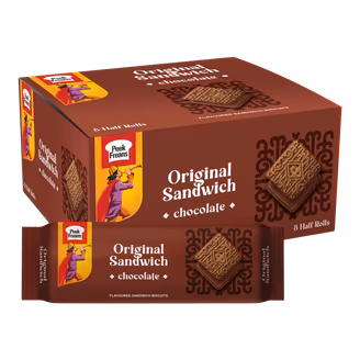 Peek Freans Chocolate Sandwich Biscuits Rs. 40 Box (8 Packs)-img