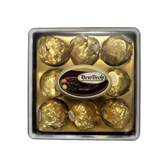 Dewdrop Chocolate Square Box 113g (9 Pieces)-img
