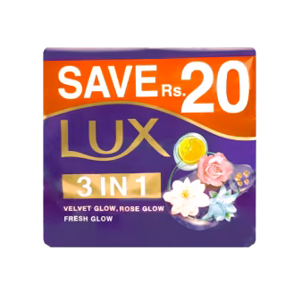 Lux Soap Rainbow Soap 128g (pack of 3)-img