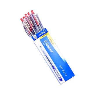 Dollar Clipper Ball Pen Red (10 pcs)-img