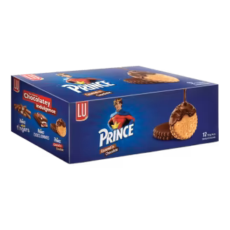 LU Prince Covered In Chocolate Sandwich Biscuit Box Rs. 30 (12 pcs)-img