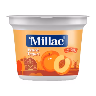 Millac Peach Flavoured Yogurt Pack 250g-img