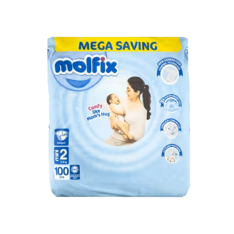 Molfix Diapers Size 2 Mega Saving Pack (100 Pieces)-img