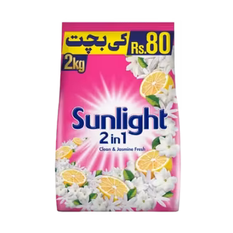 Sunlight Washing Powder Pink 2kg (2 in 1)-img