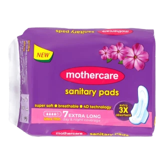 Mothercare Ultra Thin Sanitary Pads XL/XXL (7 Pieces)-img