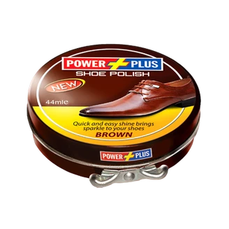 Power Plus Shoe Polish Brown 44ml Tin-img